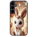 Coque noire taperso pour galaxy A07 A17 A27 A37 A57 avec motif lapin ballon protection antichoc personnalisée