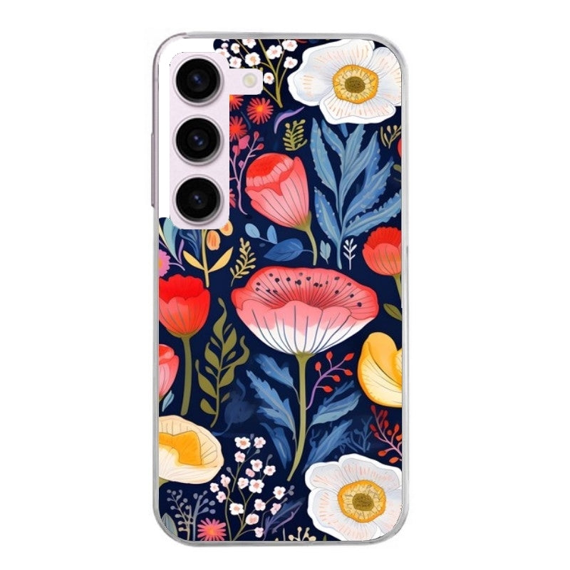 Coque taperso pour Galaxy A13 4G et 5G A23 A53 avec motif fleur coquelicot protection antichoc personnalisée