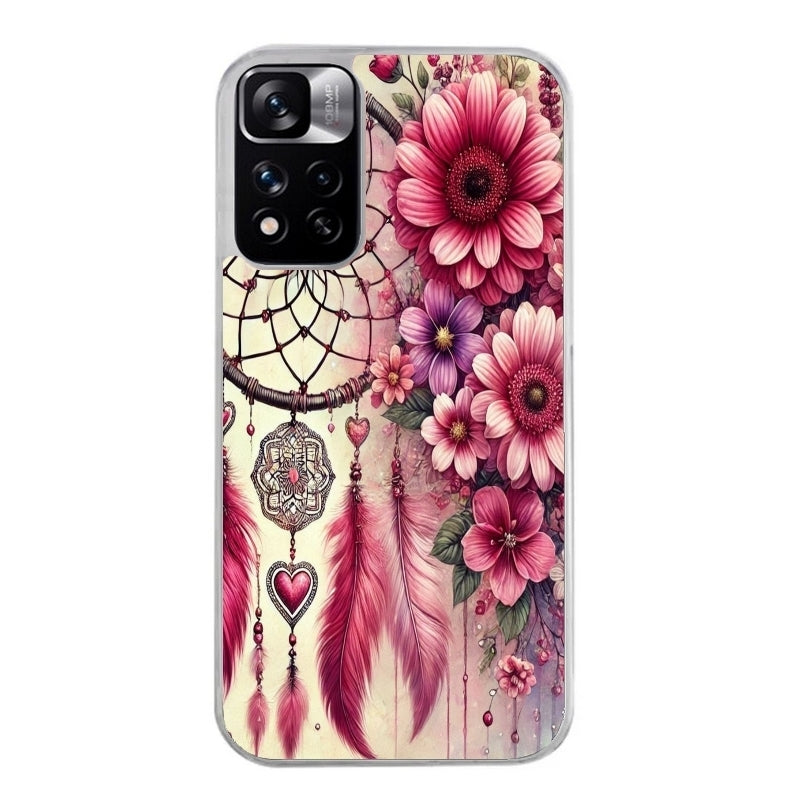 Coque taperso pour Redmi Note 12 4G 5G PRO 4G avec motif dreamcatcher et coeur protection antichoc personnalisée