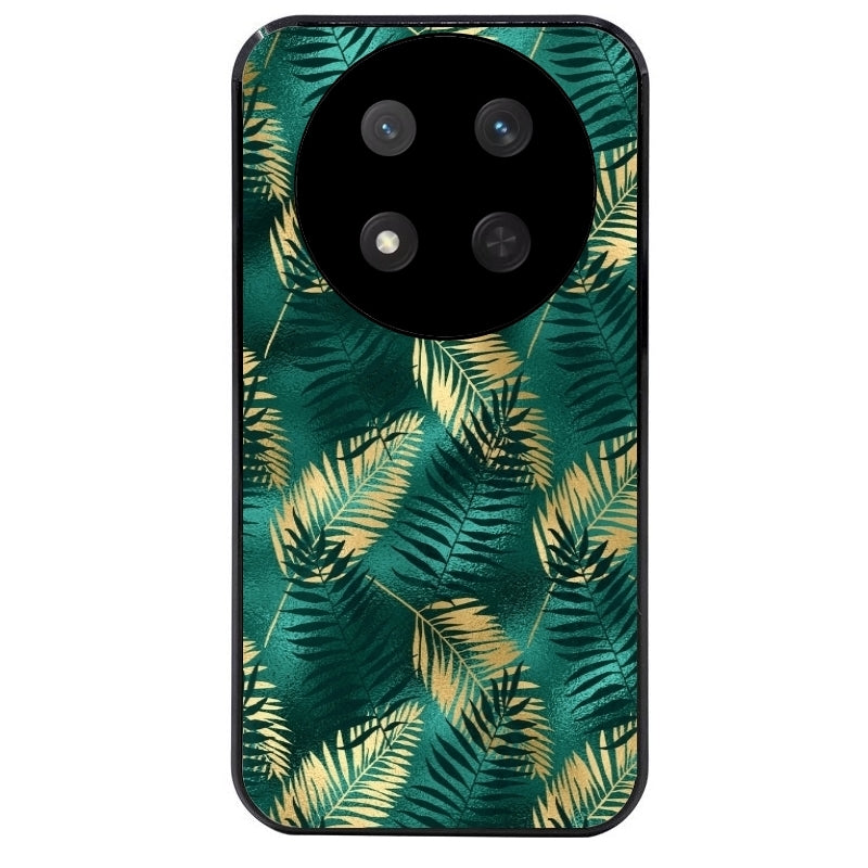 Coque noire taperso pour Magic 7 LITE et PRO avec motif palmier vert protection antichoc personnalisée