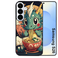 Coque noire taperso pour galaxy S26 et PLUS ULTRA FE avec motif dragon ramen 1 protection antichoc personnalisée