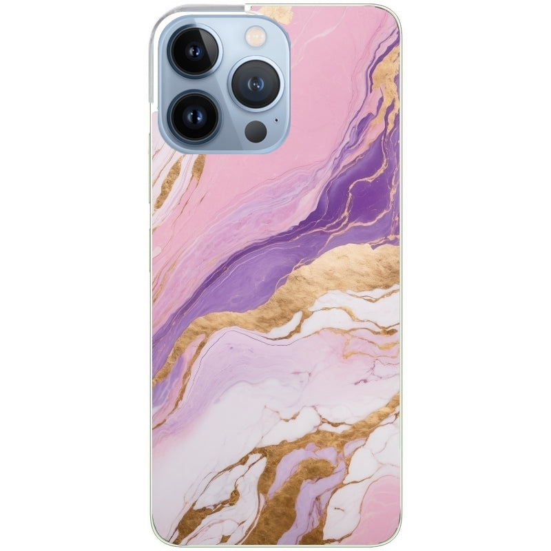 Coque taperso pour Iphone 12 et PRO MINI PRO MAX avec motif marbre violet protection antichoc personnalisée