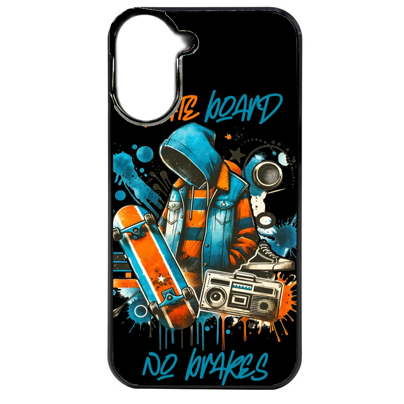 Coque noire taperso pour POCO C71 4G avec motif skate board protection antichoc personnalisée