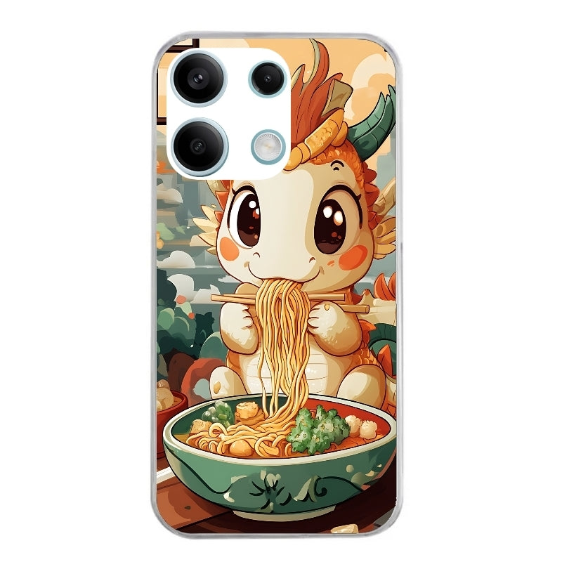Coque taperso pour POCO M6 PRO 4G avec motif dragon ramen 3 protection antichoc personnalisée
