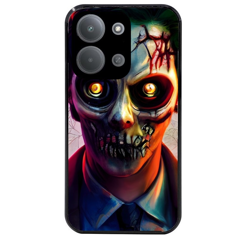 Coque noire taperso pour POCO C85 motif joker style zombie protection antichoc personnalisée