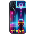 Coque noire taperso pour OPPO A16 et A16S avec motif basket electro personnalisee protection antichoc personnalisée