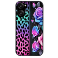 Coque noire taperso pour OnePlus Nord CE5 avec motif leopard et fleur protection antichoc personnalisée