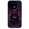 Coque noire taperso pour OnePlus 15 avec motif chat samourai personnalise protection antichoc personnalisée