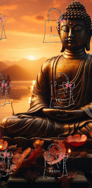 Bouddha sunset