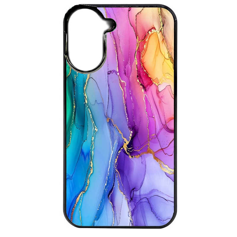 Coque noire taperso pour POCO C71 4G avec motif marbre tie dye protection antichoc personnalisée