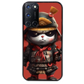 Coque noire taperso pour OPPO Reno 8 LITE avec motif panda et samourai protection antichoc personnalisée
