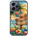 Coque noire taperso pour Redmi 12 4G et 5G avec motif tropical vacances protection antichoc personnalisée
