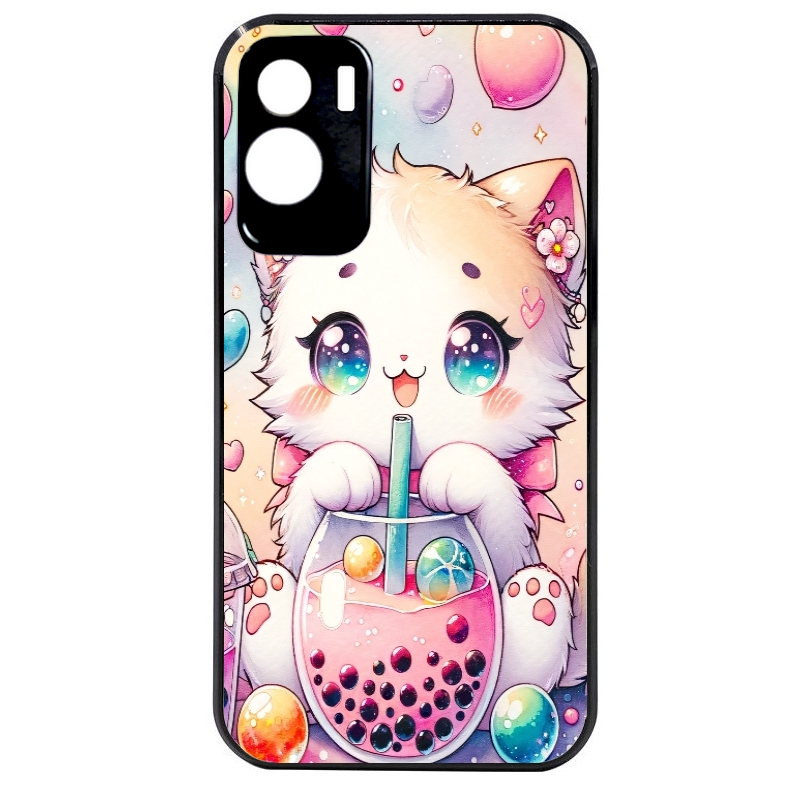 Coque noire taperso pour Honor 70 LITE 90 et LITE avec motif chat bubble style manga protection antichoc personnalisée