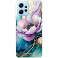 Coque taperso pour POCO X5 5G avec motif marbre fleur protection antichoc personnalisée