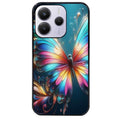Coque noire taperso pour Redmi Note 14 et PRO PLUS 4G 5G avec motif papillon arc protection antichoc personnalisée