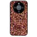 Coque noire taperso pour Magic 8 LITE et PRO avec motif leopard grenat protection antichoc personnalisée