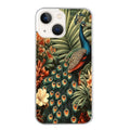 Coque taperso pour Iphone 14 et PRO PLUS PRO MAX avec motif paon tropical protection antichoc personnalisée