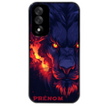 Coque noire taperso pour OnePlus Nord 5 avec motif lion anime protection antichoc personnalisée