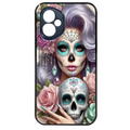 Coque noire taperso pour Honor 400 et Lite Pro Smart avec motif tete de mort calavera bijoux protection antichoc personnalisée