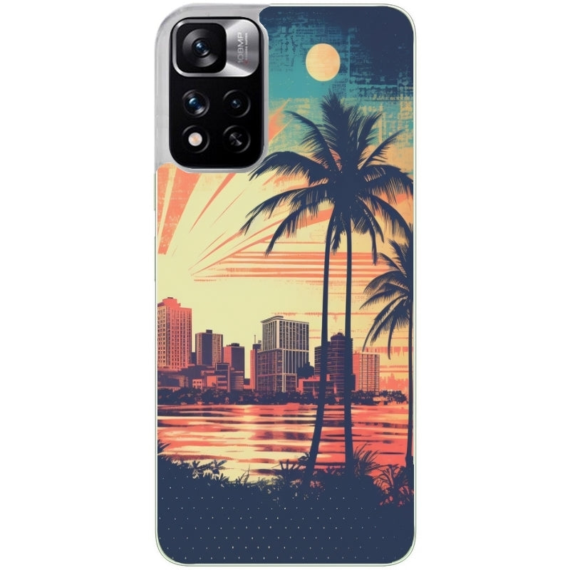 Coque taperso pour Redmi Note 10 4G 5G PRO 10S avec motif hawaii retro protection antichoc personnalisée