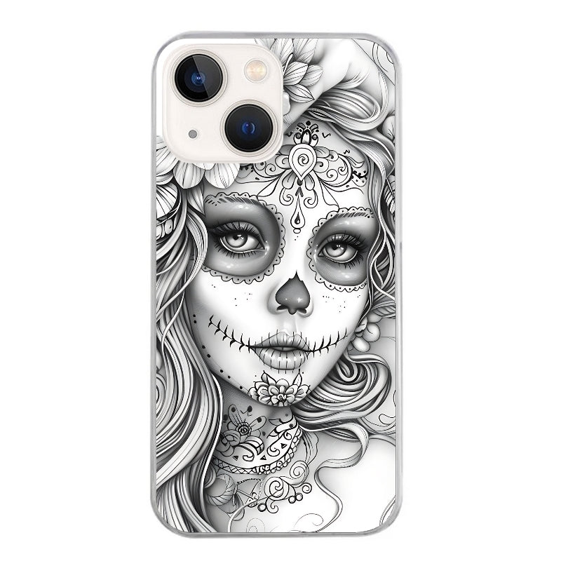 Coque taperso pour Iphone 11 et PRO PRO MAX avec motif mort calavera tatoo protection antichoc personnalisée