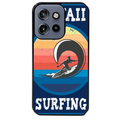 Coque noire taperso pour Moto Edge 60 et Neo Fusion Pro avec motif hawaii et surf protection antichoc personnalisée