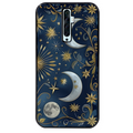 Coque noire taperso pour OPPO Reno 2 et 2Z avec motif lune et etoile protection antichoc personnalisée