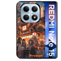 Coque noire taperso pour Redmi Note 15 et PRO PLUS 4G 5G avec motif anime street japan personnalise protection antichoc personnalisée
