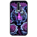 Coque noire taperso pour OPPO Reno 2 et 2Z avec motif tigre uv style manga protection antichoc personnalisée
