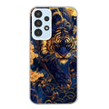 Coque taperso pour Galaxy A13 4G et 5G A23 A53 avec motif tigre et fleur protection antichoc personnalisée