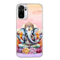 Coque taperso pour Redmi Note 10 4G 5G PRO 10S avec motif elephant namaste protection antichoc personnalisée