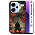 Coque noire taperso pour Redmi Note 13 PRO PLUS 5G avec motif samourai et katana protection antichoc personnalisée
