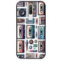 Coque noire taperso pour OPPO A5 A9 2020 avec motif cassette multi protection antichoc personnalisée