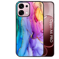 Coque noire taperso pour OPPO A6 PRO 4G et 5G avec motif marbre tie dye protection antichoc personnalisée