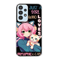 Coque taperso pour Galaxy A13 4G et 5G A23 A53 avec motif anime et chat protection antichoc personnalisée
