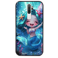 Coque noire taperso pour OPPO A5 A9 2020 avec motif sirene style anime protection antichoc personnalisée