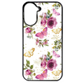 Coque noire taperso pour Redmi A5 4G avec motif fleur et papillon protection antichoc personnalisée