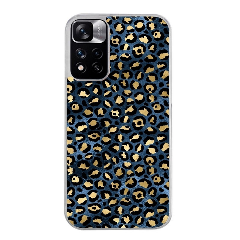 Coque taperso pour Redmi Note 12 4G 5G PRO 4G avec motif leopard bleu protection antichoc personnalisée