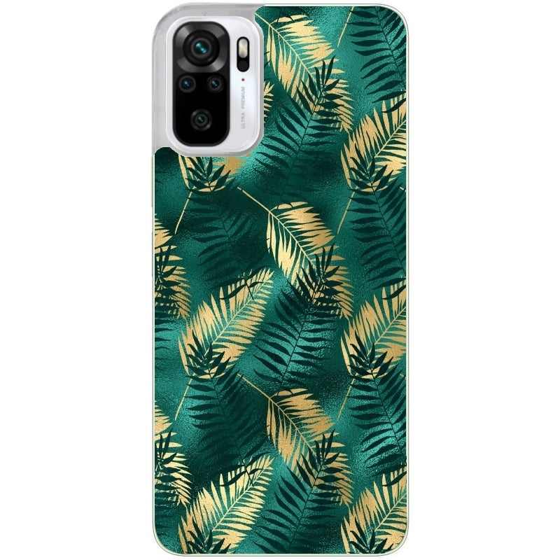 Coque taperso pour Redmi Note 10 4G 5G PRO 10S avec motif palmier vert protection antichoc personnalisée