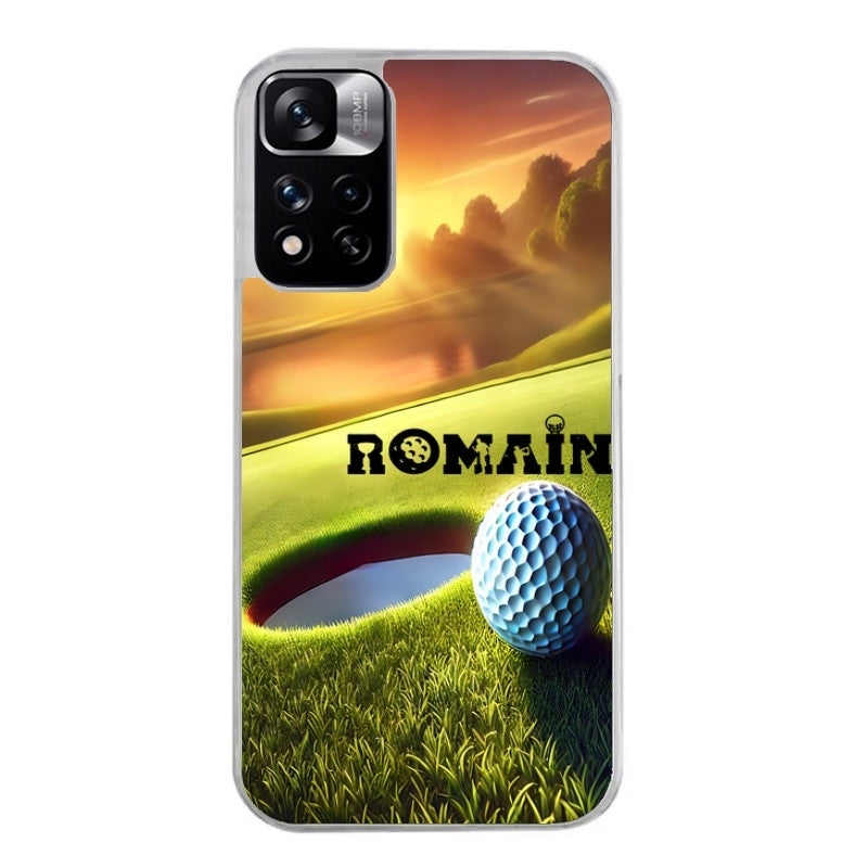 Coque taperso pour Redmi Note 10 4G 5G PRO 10S avec motif golf personnalisee protection antichoc personnalisée