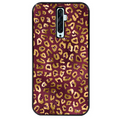 Coque noire taperso pour OPPO Reno 2 et 2Z avec motif leopard grenat protection antichoc personnalisée