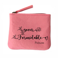 Porte monnaie personnalisé soeur formidable en feutrine en feutrine