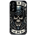 Coque noire taperso pour OnePlus Nord 5 avec motif mort motard protection antichoc personnalisée