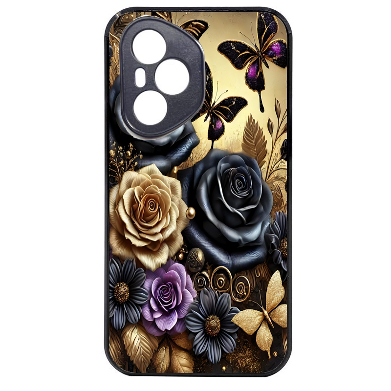 Coque noire taperso pour Honor 400 et Lite Pro Smart avec motif papillon gothic protection antichoc personnalisée