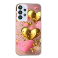 Coque taperso pour Galaxy A13 4G et 5G A23 A53 avec motif coeur rose protection antichoc personnalisée