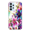Coque taperso pour Galaxy A13 4G et 5G A23 A53 avec motif fleur fluo protection antichoc personnalisée