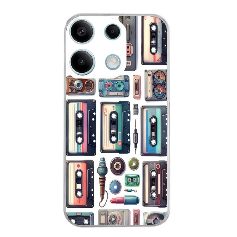 Coque taperso pour POCO X6 5G avec motif cassette multi protection antichoc personnalisée