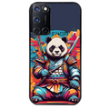 Coque noire taperso pour OPPO Reno 8 LITE avec motif panda katana personnalisee protection antichoc personnalisée