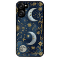 Coque noire taperso pour OnePlus Nord CE5 avec motif lune et etoile protection antichoc personnalisée