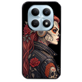 Coque noire taperso pour POCO M8 5G et PRO 5G avec motif tete de mort rock protection antichoc personnalisée